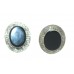 Stud Earrings Silver 925 Sterling Women Black Onyx Stones Handmade Gift B621